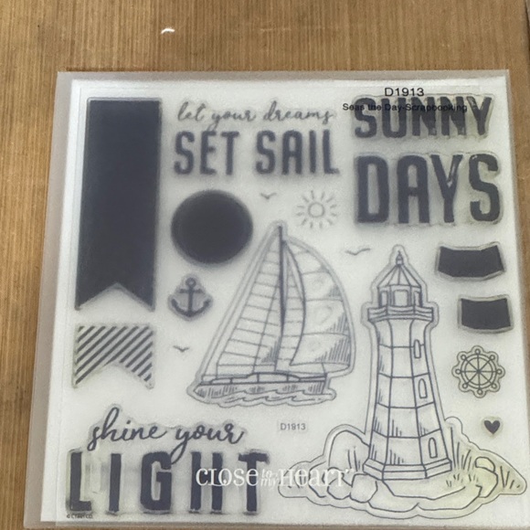 Close To My Heart Other - Sunny Days Nautical Clear Stamp Set - Navy